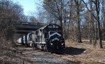 DDRV 2005 leads RP1 east towards the Washington Yard at MP 78